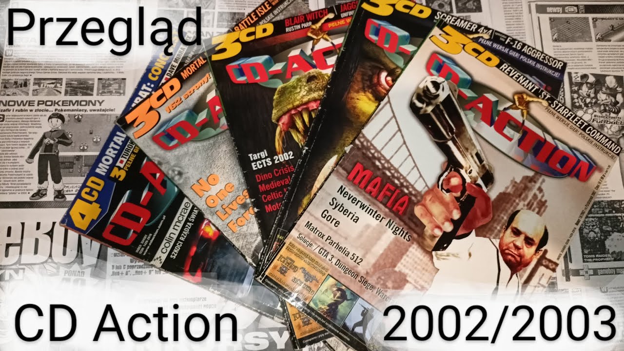 Przegląd kilku Magazyn&oacute;w CD Action z przełomu lat 2002/2003 - Stare Czasopisma 4K
