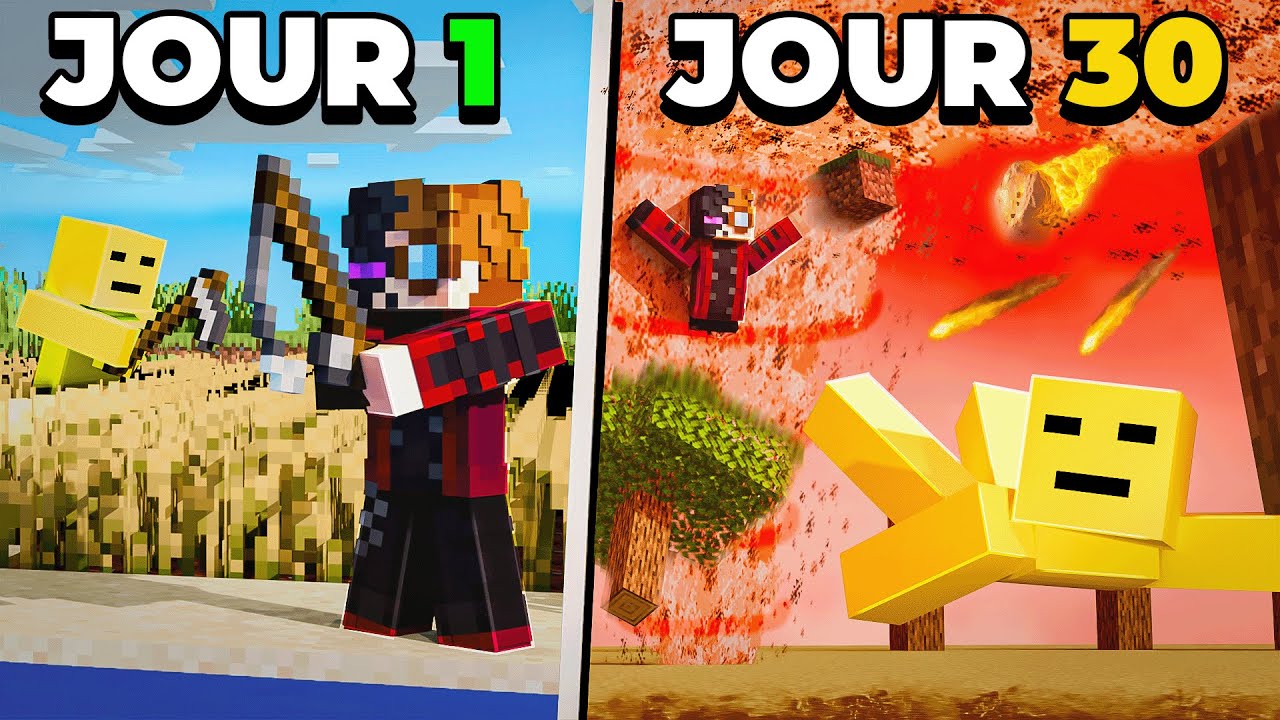 Survivre 30 Jours à la Fin du Monde sur Minecraft (ft. Zakyphren)