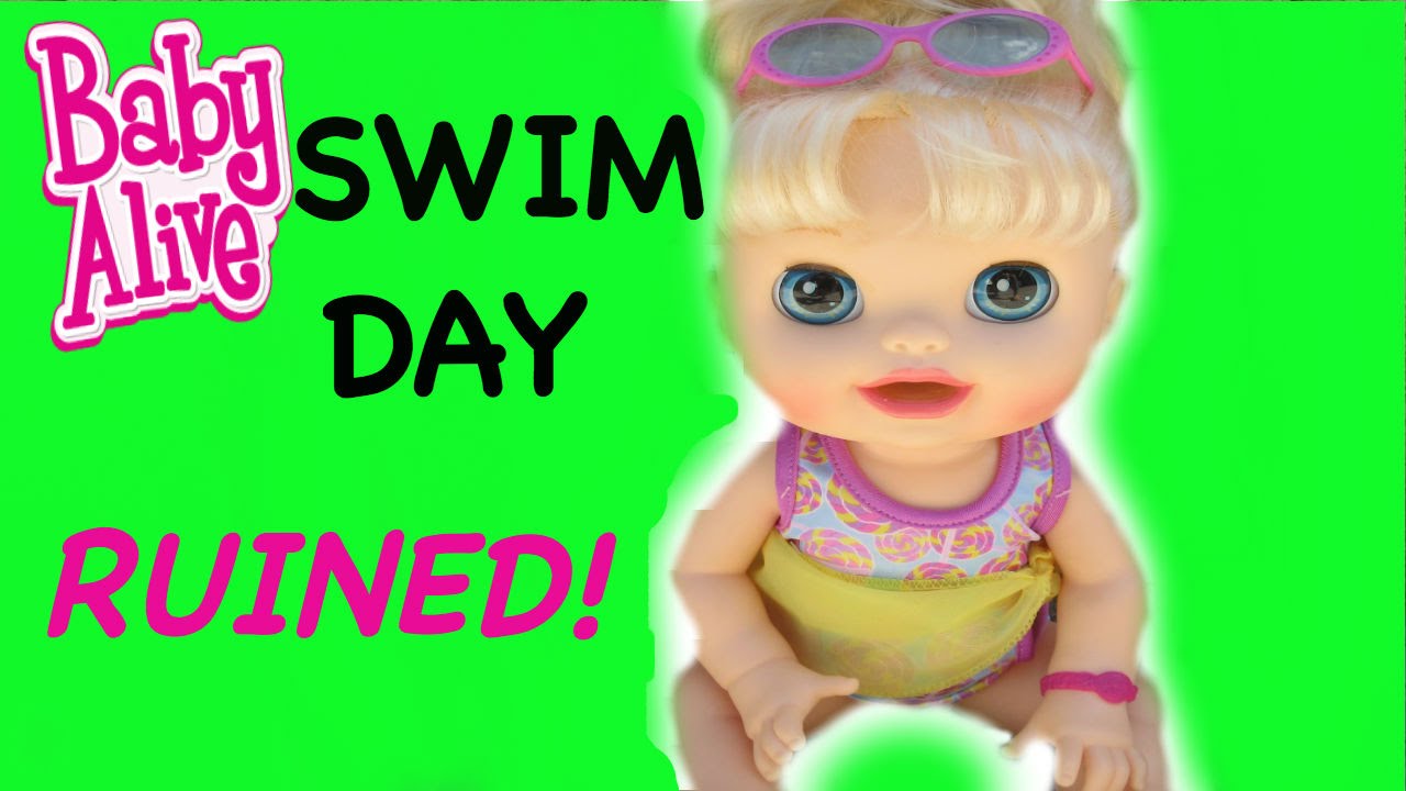 BABY ALIVE Audrey Ruins Swim Day For Everyone!