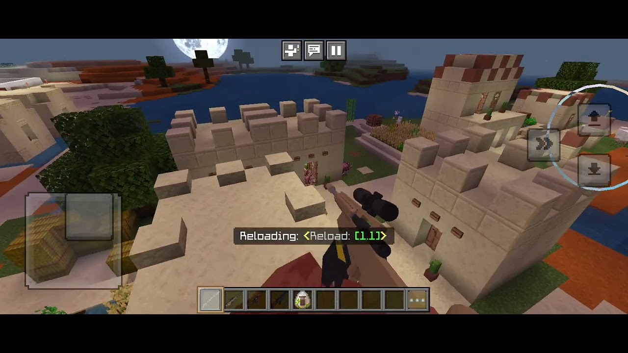 Berburu di game minicraft 😁