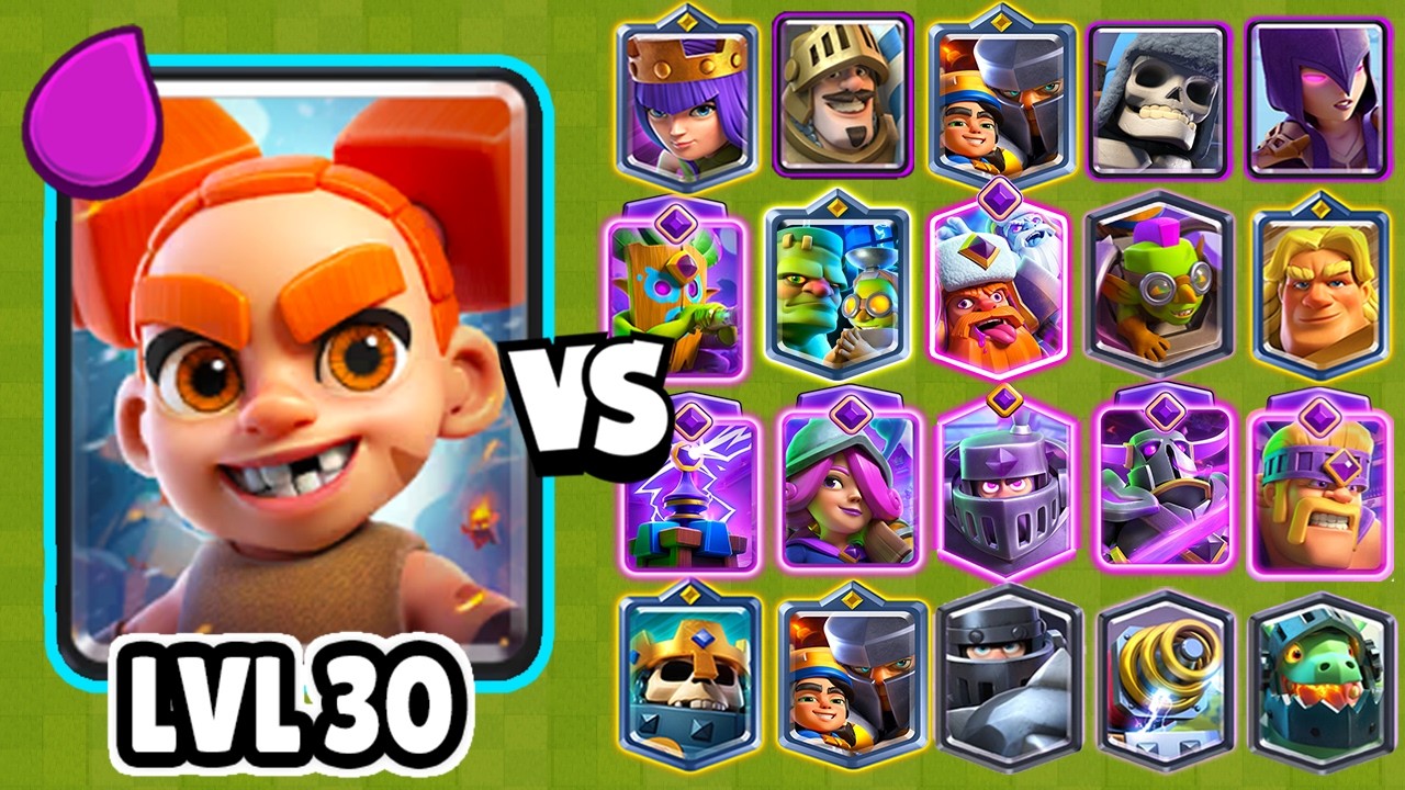 BERSERKER  NIVEL 30 vs TODAS LAS CARTAS | Clash Royale