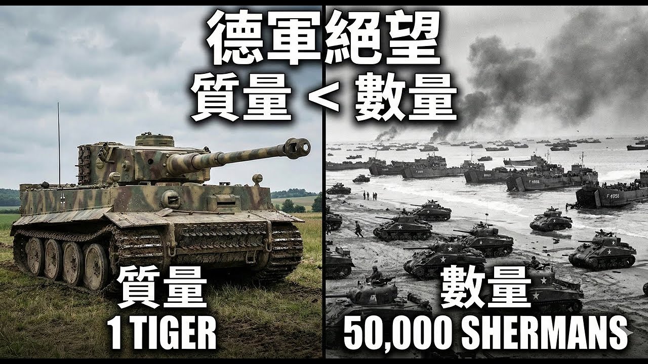 德軍的絕望：為何「次級品」謝爾曼能碾壓「完美」虎式？