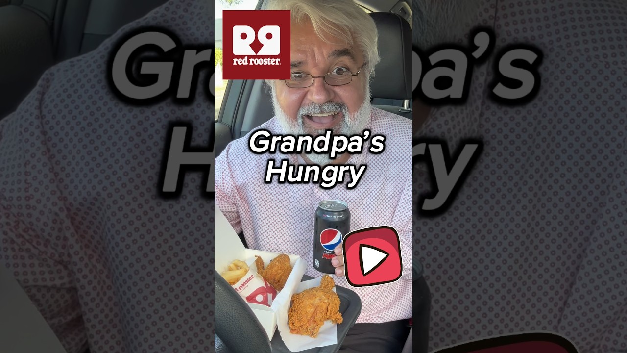 Grandpa&rsquo;s hungry for red rooster crunch box #grandpa #redrooster #fastfood #friedchicken