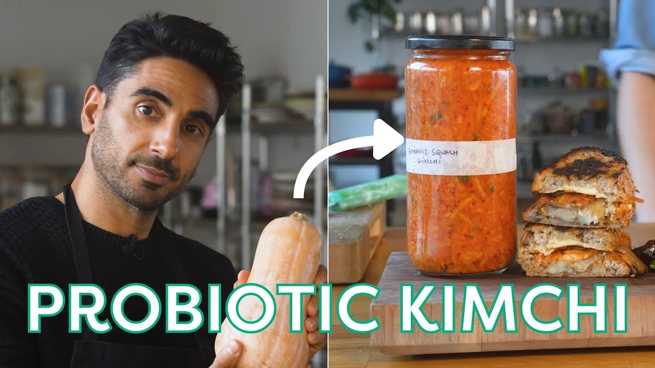 Ferment this! How to make probiotic kimchi with butternut squash (easy & low waste)