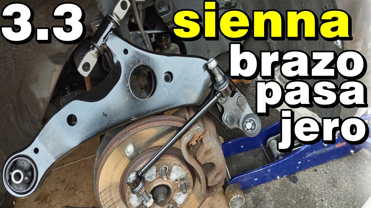 2004 2006 toyota sienna brazo de control inferior del lado del pasajero y barra estabilizadora