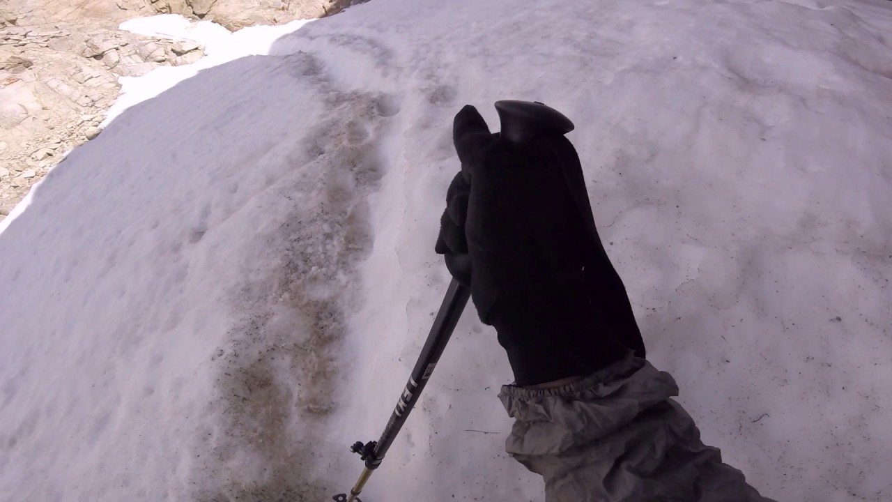 PCT Crossing Forester Pass Ice Chute