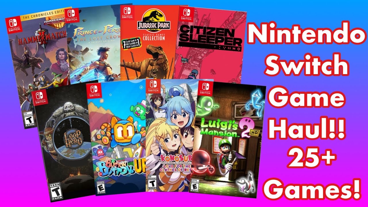 Huge Nintendo Switch Games Haul Over 25+ Nintendo Games!!