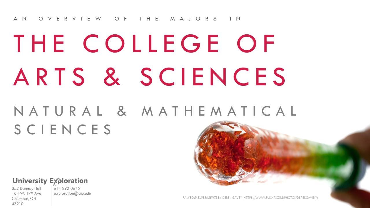 College Overview: Arts & Sciences (Natural & Mathematical Sciences)