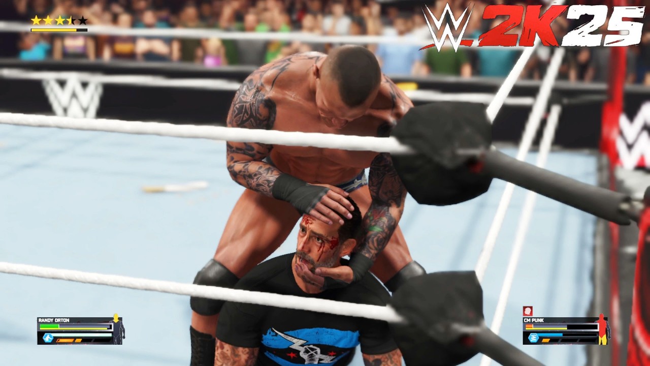 CM Punk Vs Randy Orton Extreme Rules Full Match WWE 2K25 PC Gameplay
