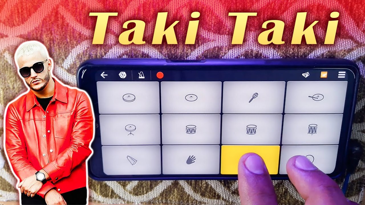 Taki Taki Remix on Walk Band App | Dj Snake | BassBoosted | InstrumentalRingTone | Mobile Piano+Drum