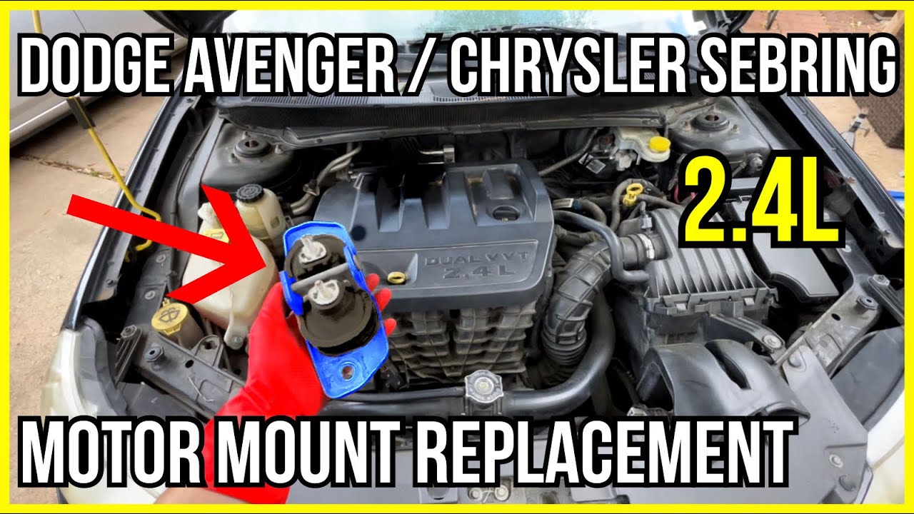How to replace motor mount on a 2010 Chrysler Sebring / Dodge Avenger and Dodge Journey 2.4L Engine