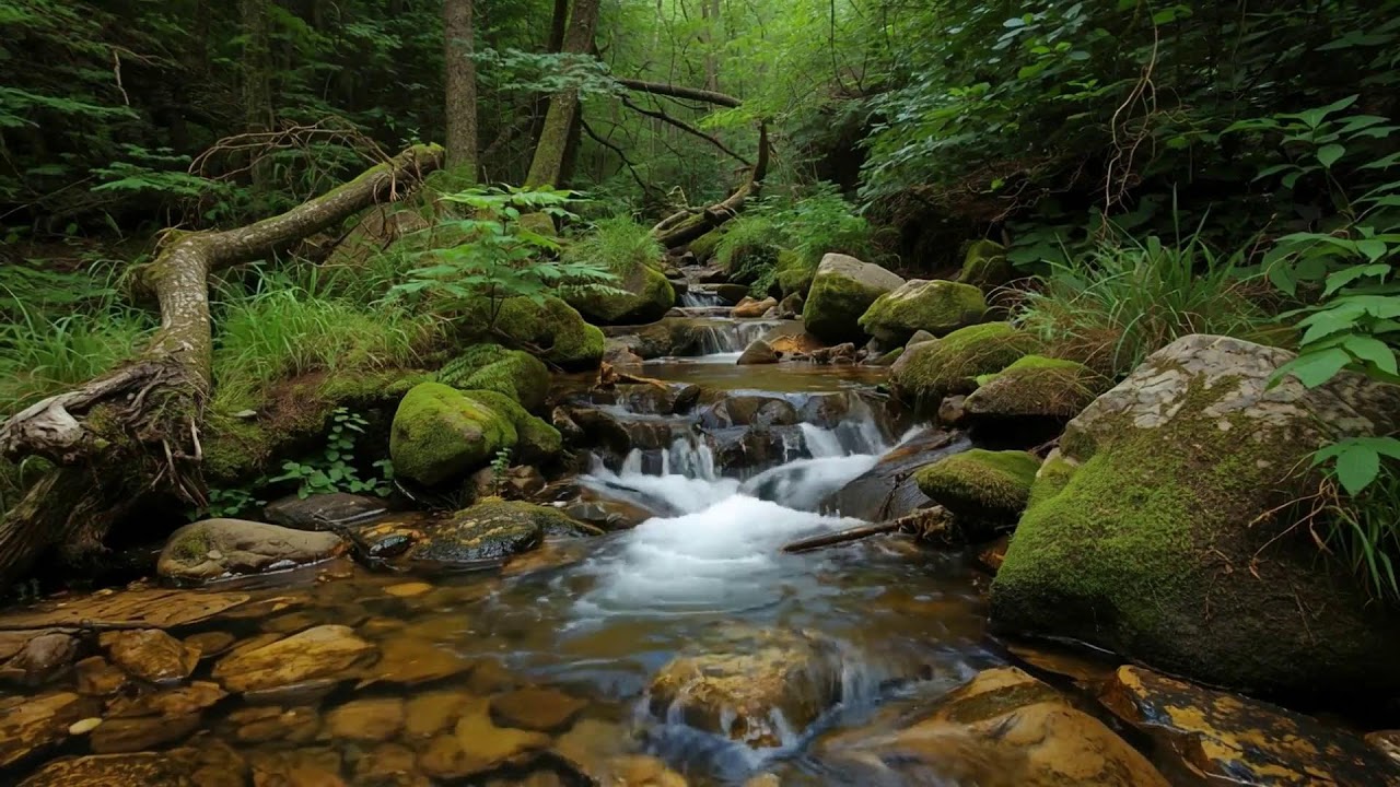 Soothing Forest Stream Ambience for Stress Relief