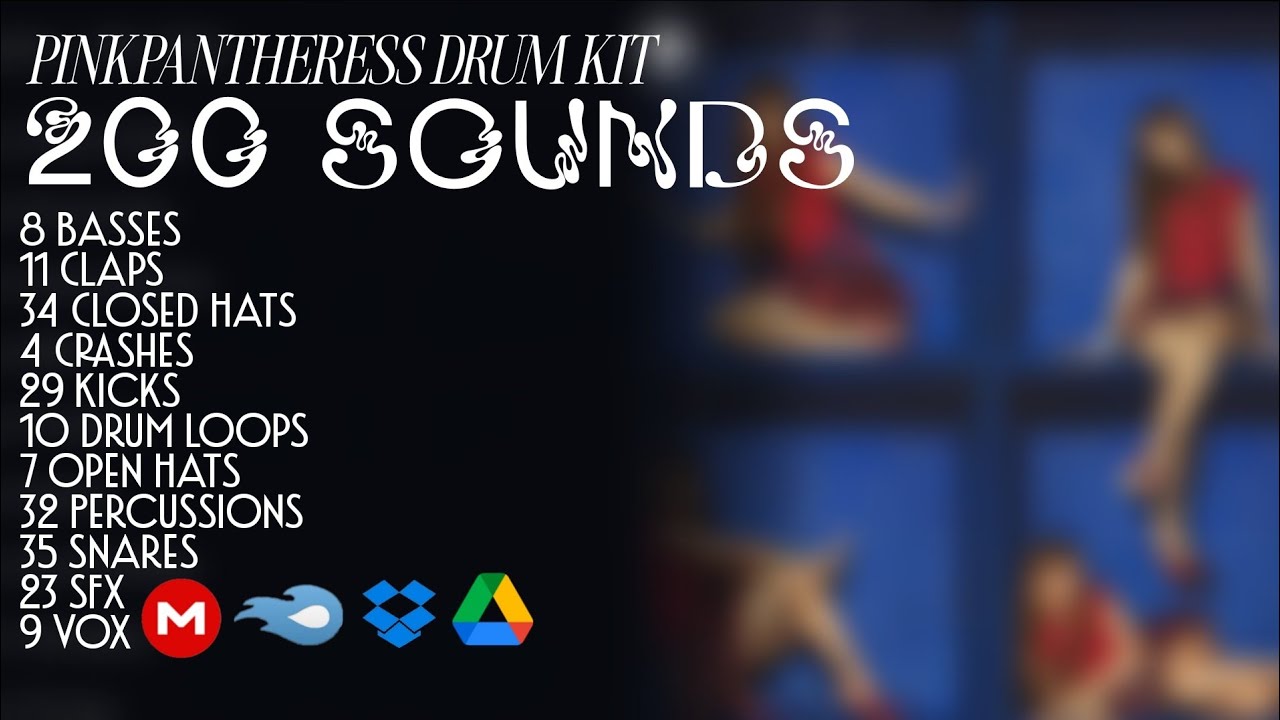 [FREE] PINKPANTHERESS DRUM KIT (200 SOUNDS)