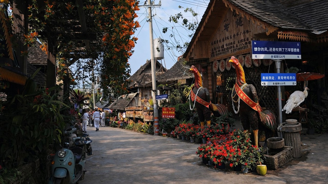 Walking Through Manzhang Village, Jinghong | Dai Architecture and Local Food in Xishuangbanna