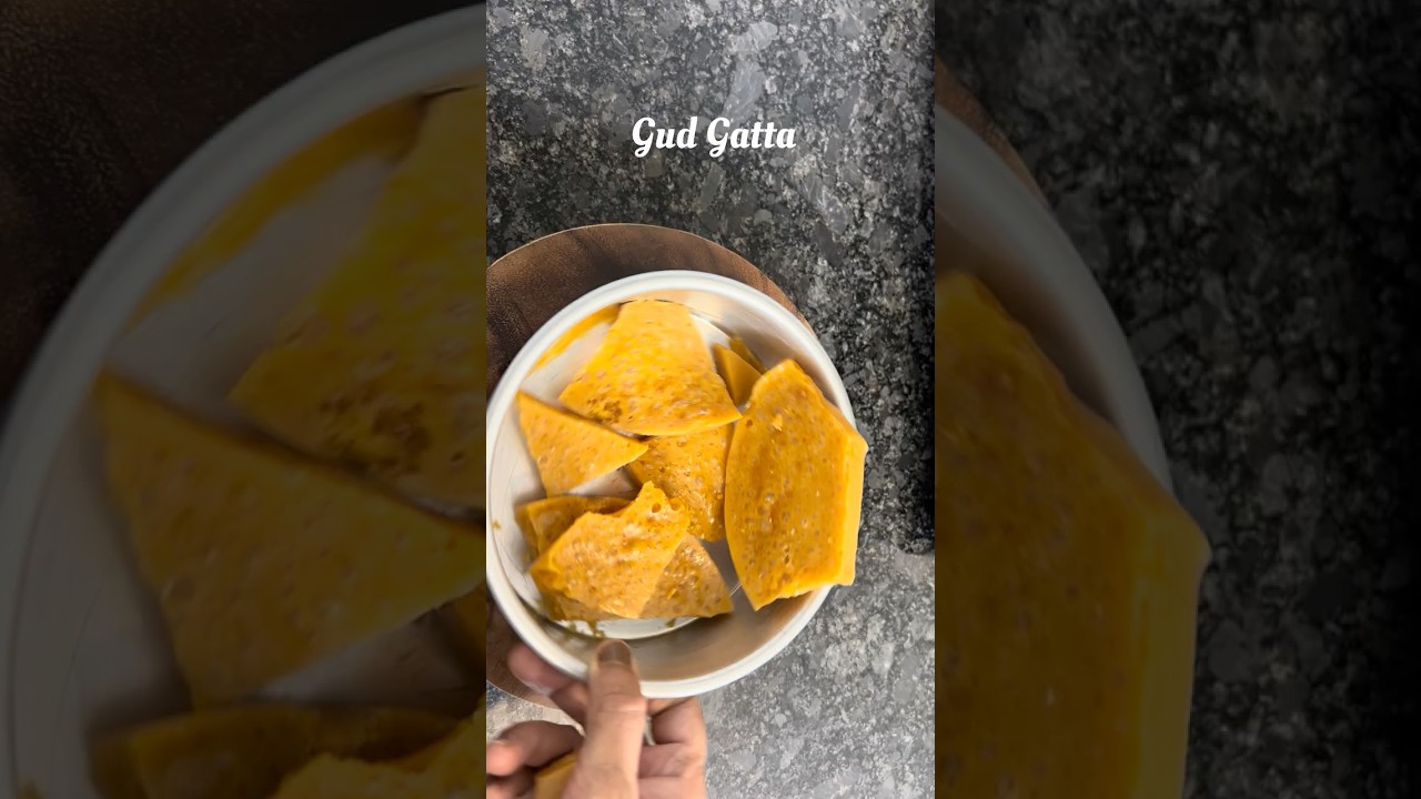 Gud Gatta in 2 Minutes! 🔥 Easy Sweet Recipe😋 #sweetrecipe #homemade
