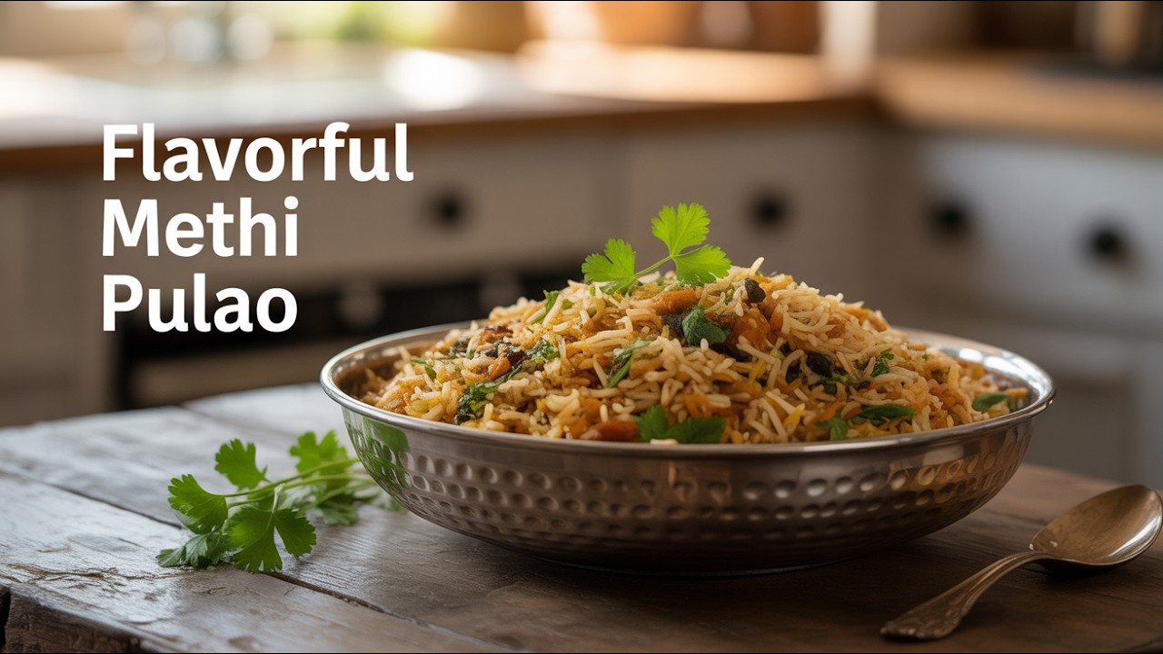 Healthy Methi Pulao | Protein Rich Lunch Recipe | Easy Beginner Friendly Rice|ಆರೋಗ್ಯಕರ ಮೆಂತ್ಯ ಪಲಾವ್