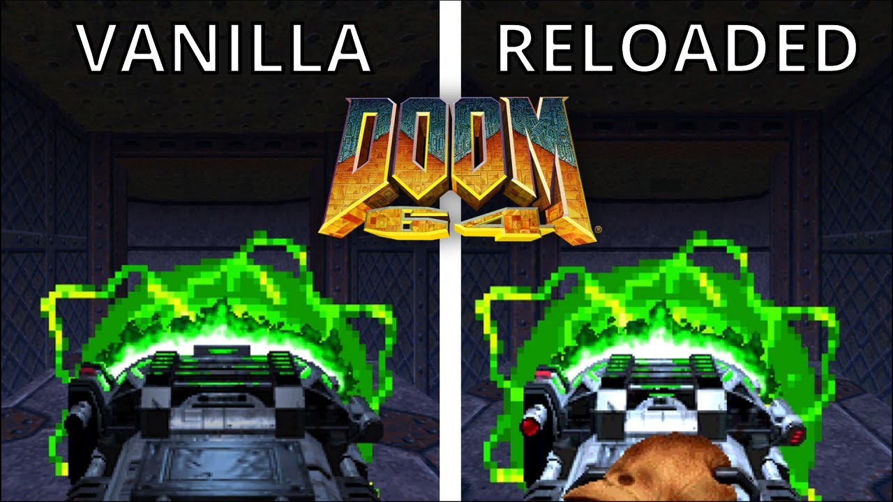 Doom 64 vs Doom 64 Reloaded - Weapon Comparison/Showcase