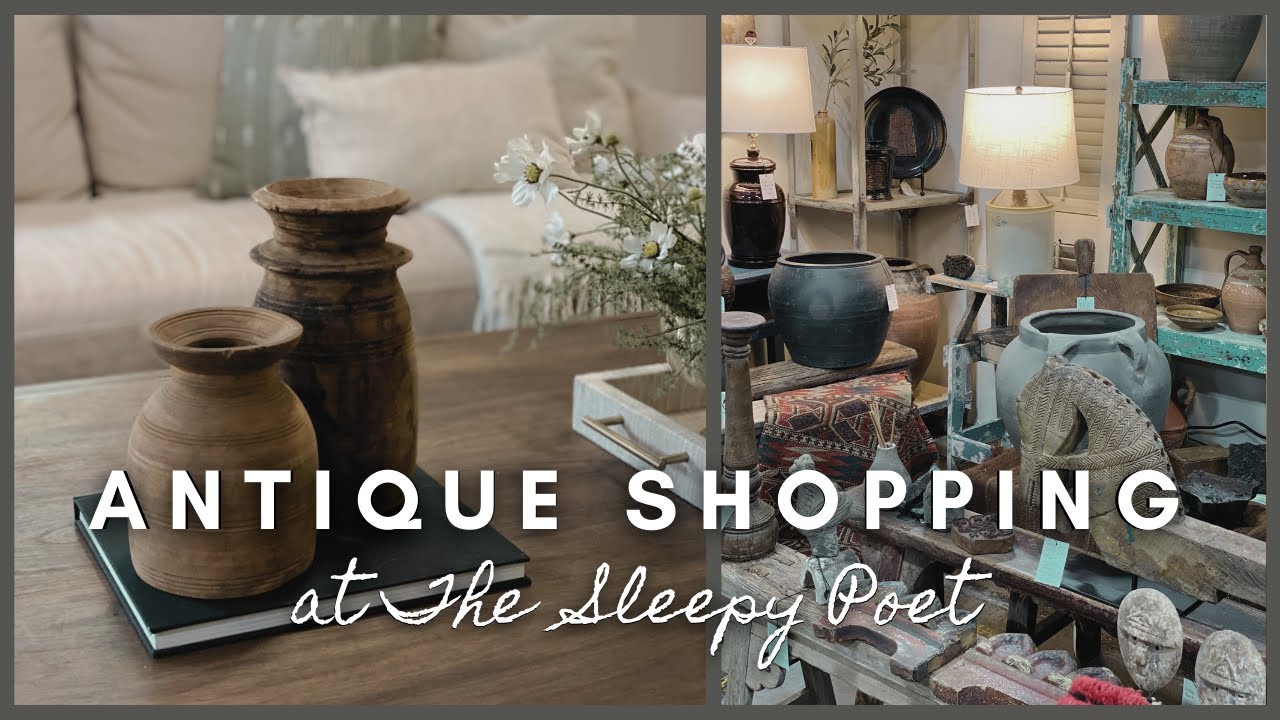 Antique Shopping at The Sleepy Poet | shop with me