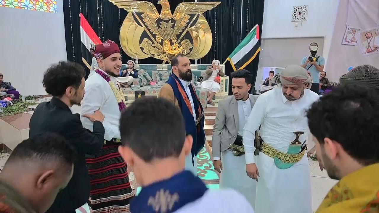 الجلسه الخامسه رقصة العريس وسمير قحطان واسامة الشريجه المقيل من افراح آل الحاج العريس احمد عادل