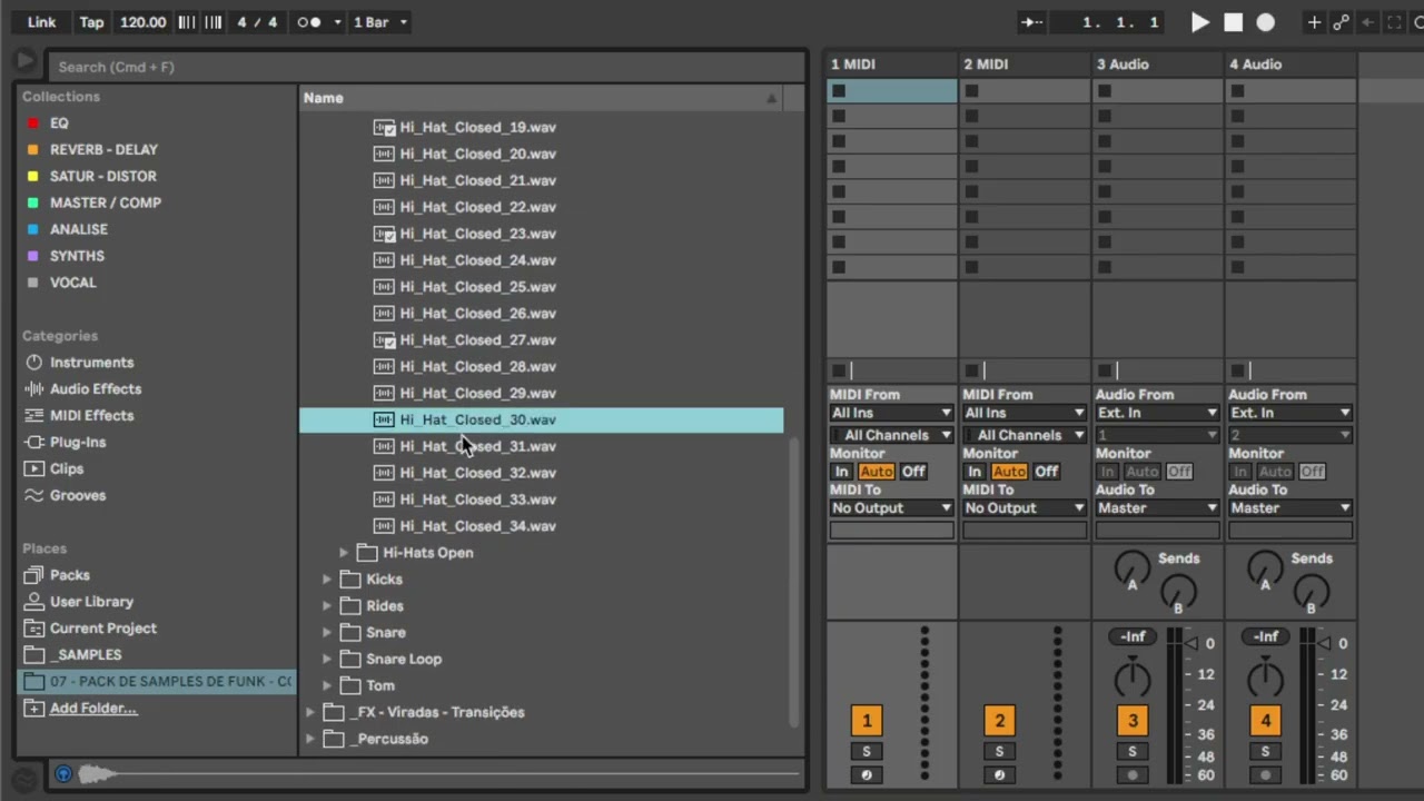 PACK 3.000 SAMPLES FUNK BRASILEIRO - Drum Kit, Pontos, Kit DJ, Montagem, Drops, Loops, Funk Carioca