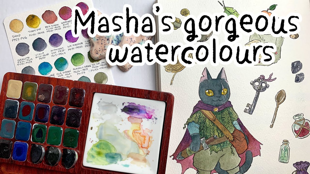 Masha's Watercolors - Gorgeous Handmade Paints with Stunning Effects 🎨😍