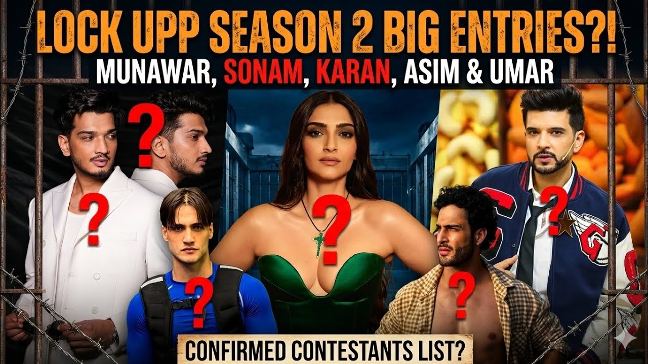 Lock Upp Season 2 Big Update! Munawar, Asim Riaz & Umar Riaz Confirmed? ⛓️