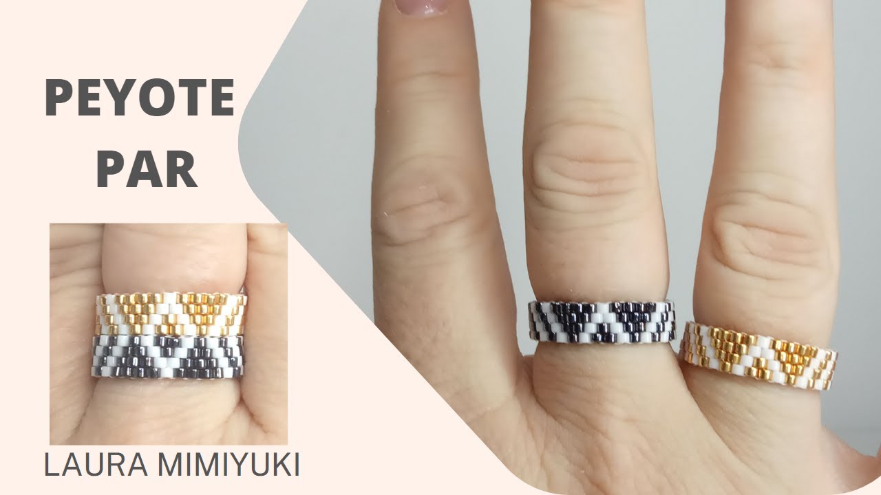 Пара колец Miyuki / Peyote треугольники