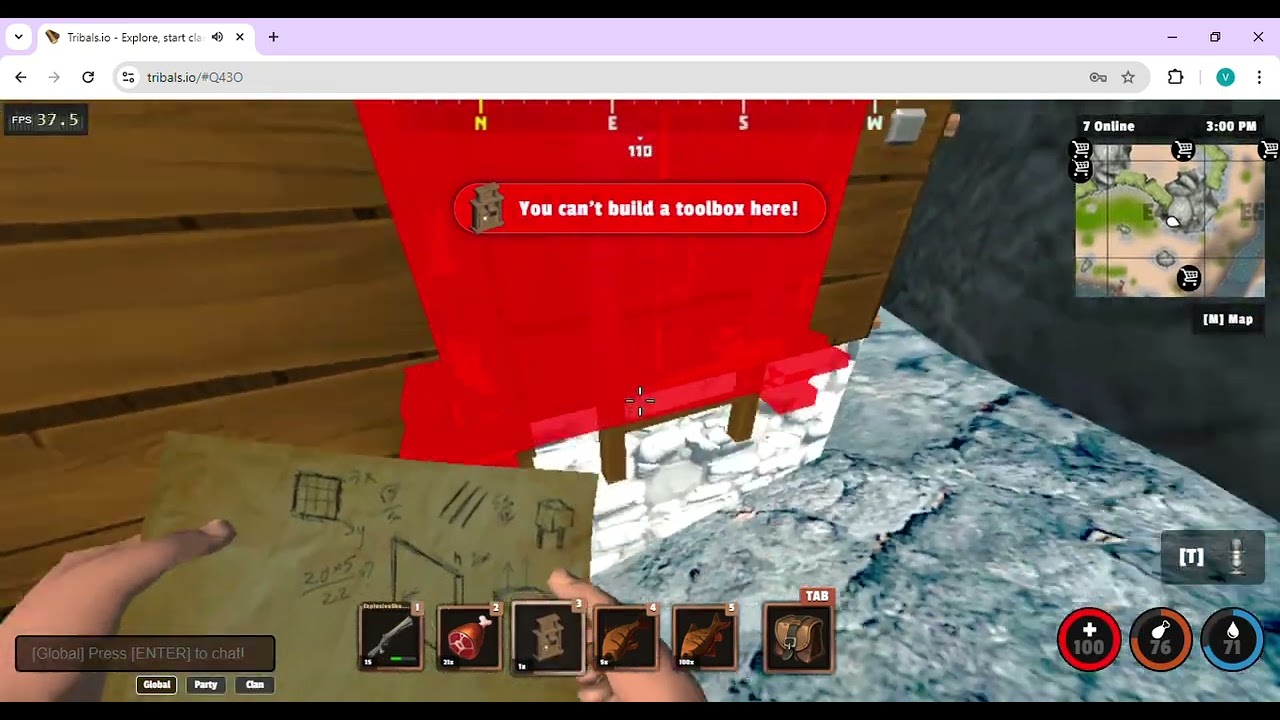 Tribal.io raid base in cave e4 🪓🪓( GG )