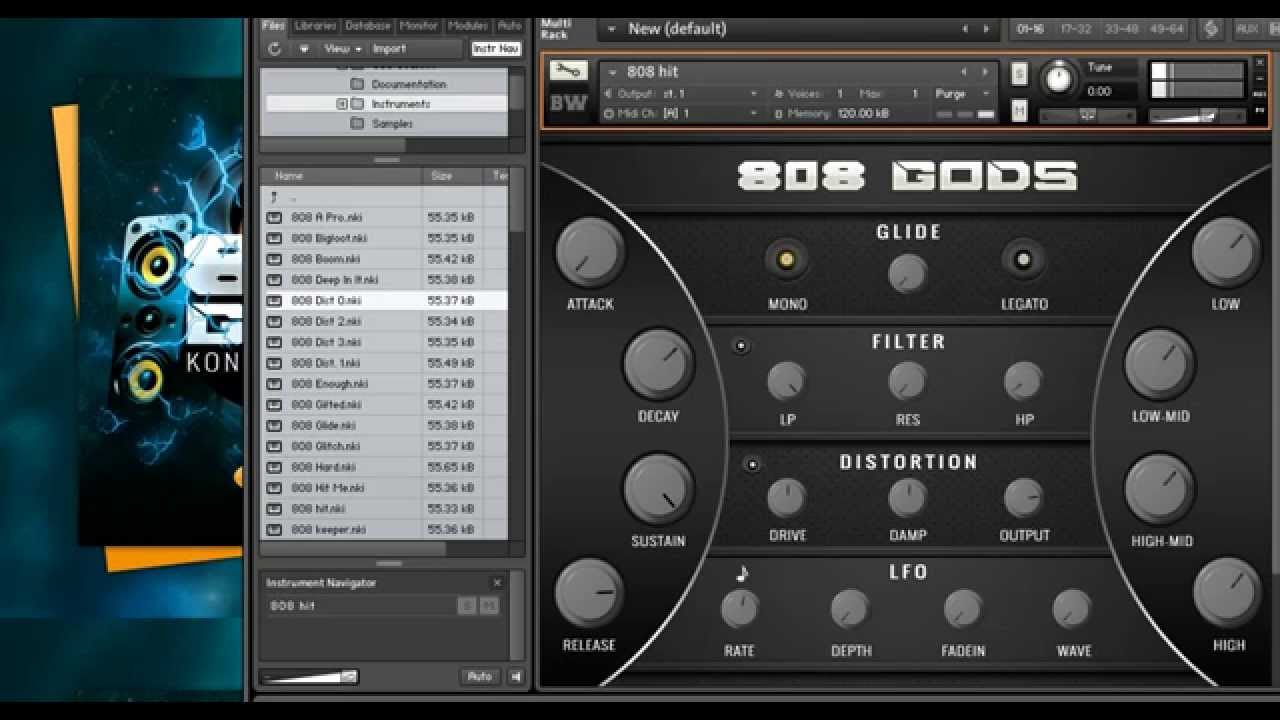 808 GODS | Kontakt  Virtual Studio Technology | BigWerks