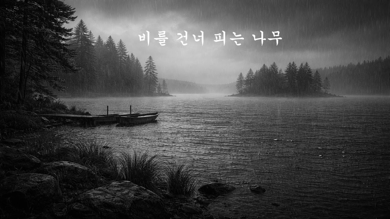 비를 건너 피는 나무