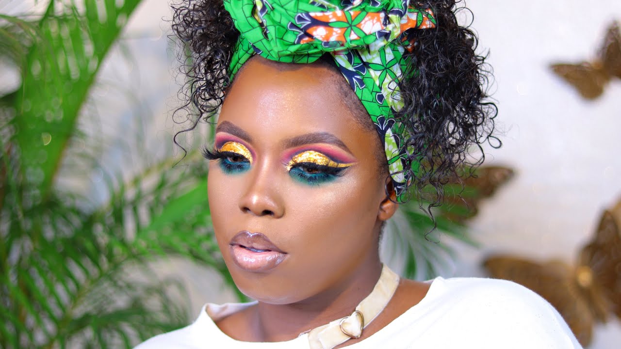 FULL FACE  USING NIGERIAN MAKEUP BRANDS , HOLIDAY CUTCREASE TUTORIAL |  #MYNIGERIANGLOW