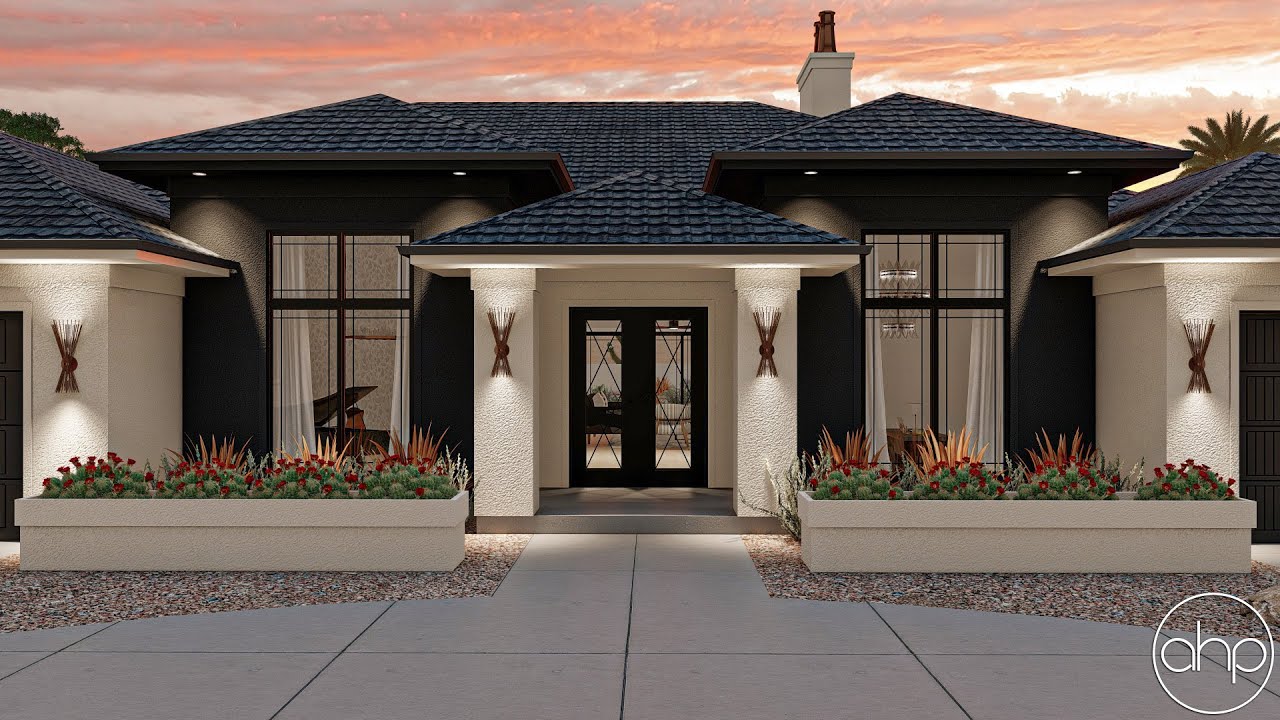 Mediterranean Style House Plan | Twin Oaks