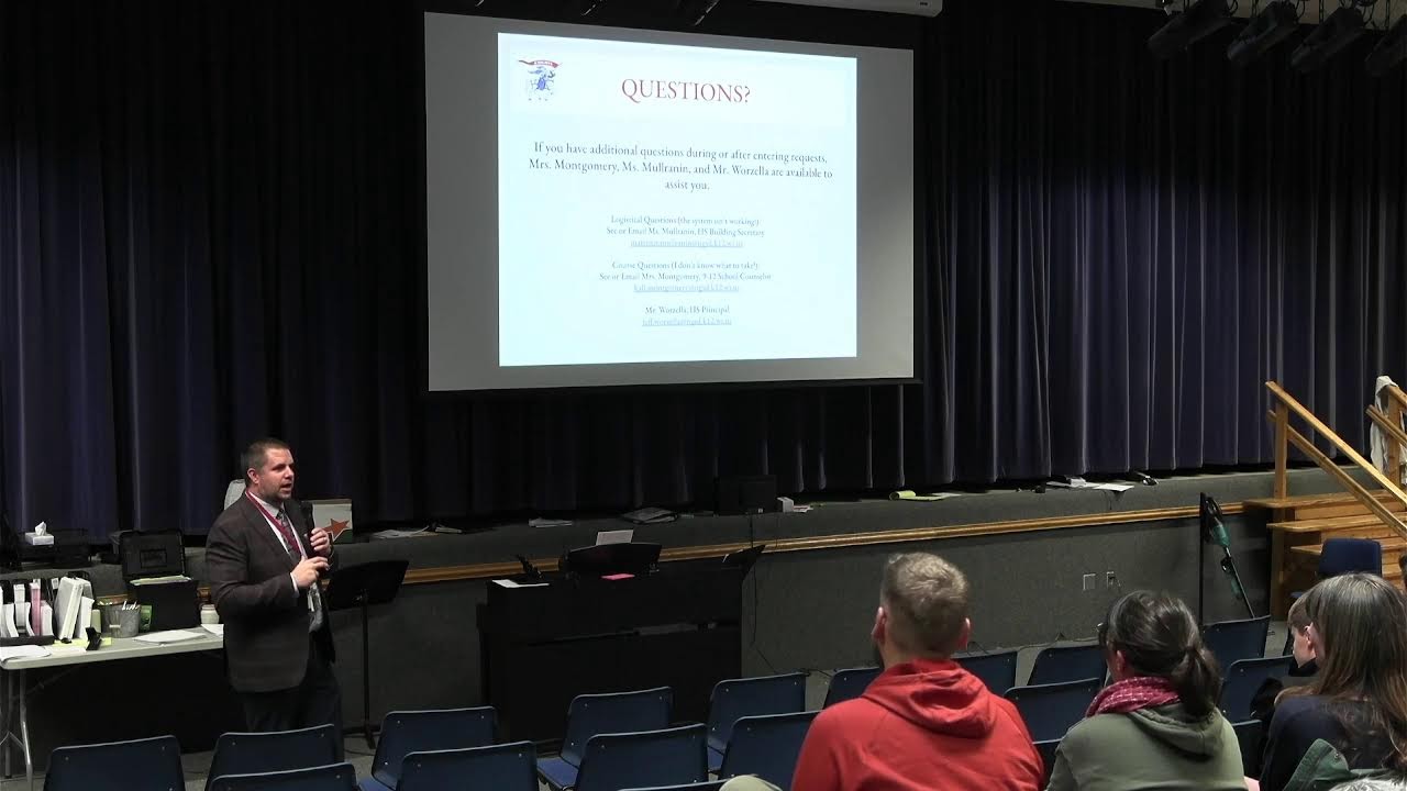 Class of 2030 - Meeting with Principal Worzella