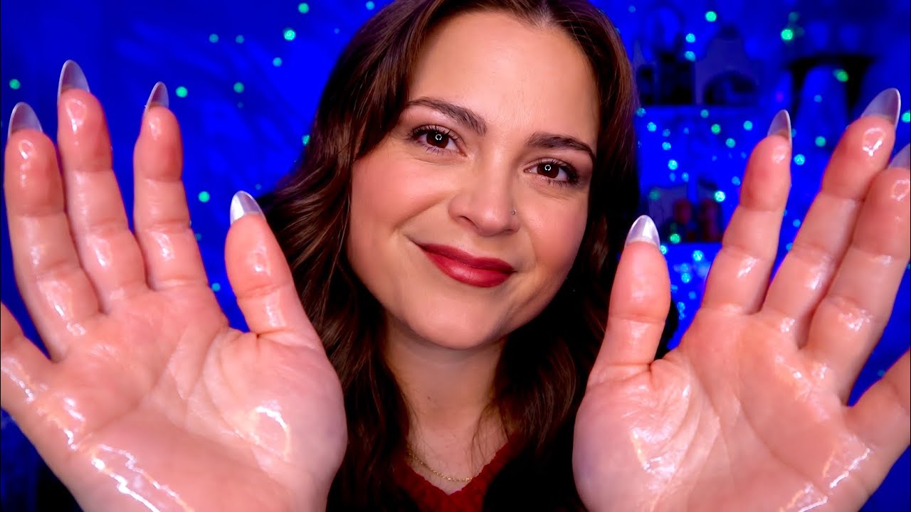 ASMR Gentle Face Oil Massage & Scalp Massage for Deep Sleep 💤 