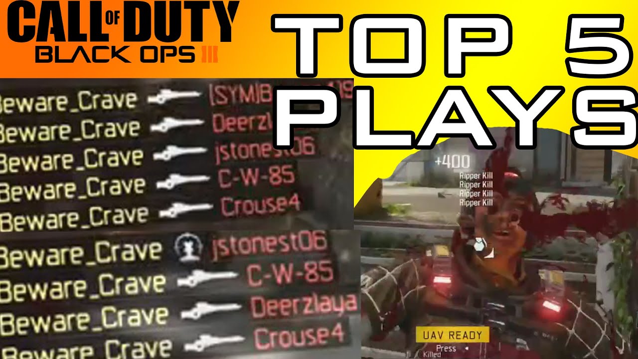 Black Ops 3 - TOP 5 PLAYS 