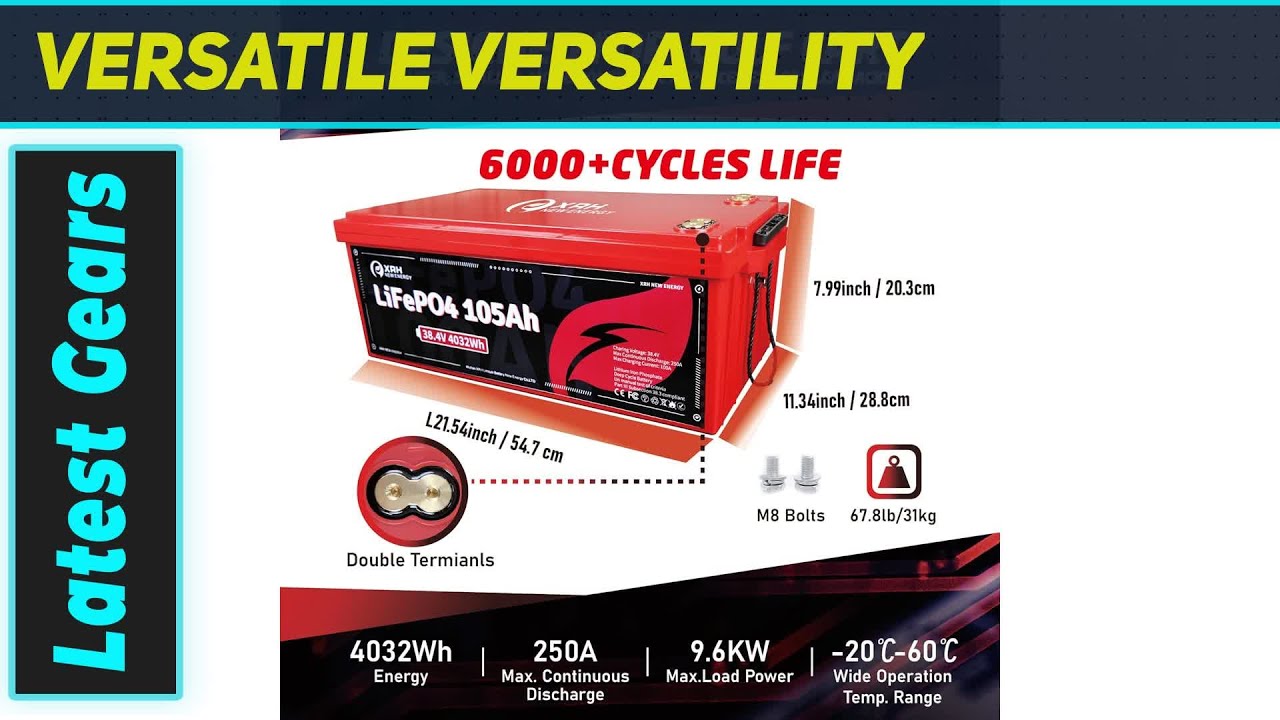 XRH 36V 105Ah Golf Cart Lithium Battery: The Ultimate Smart Power Upgrade!