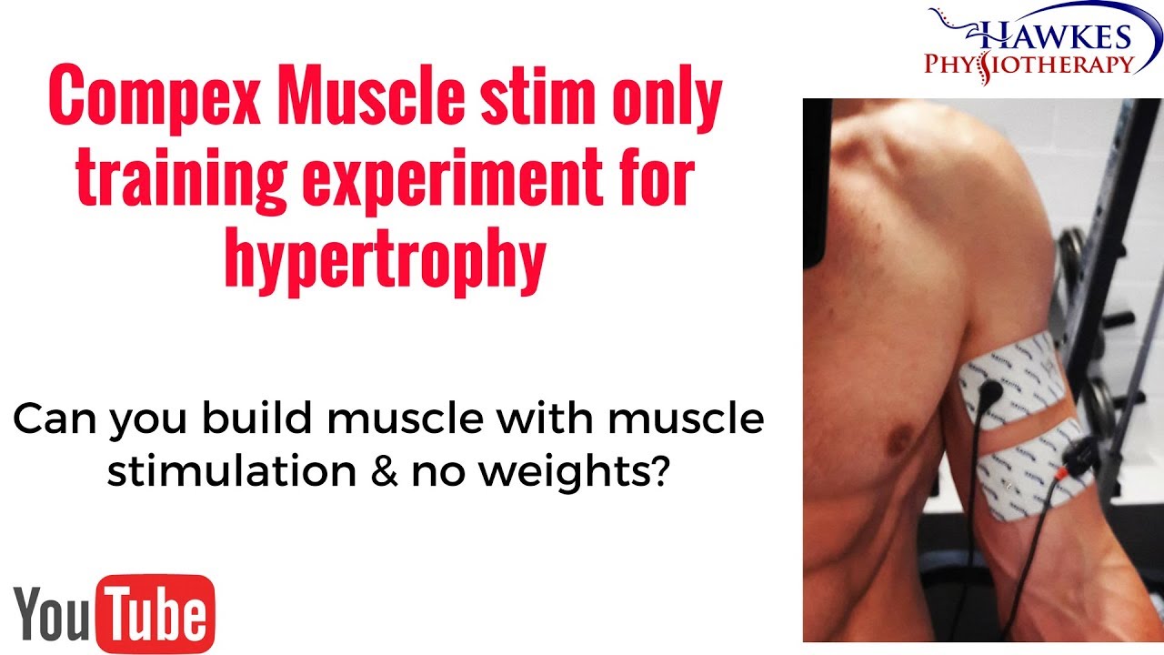 Compex Muscle stim only training experiment for hypertrophy (Muscle building): BASELINE Measurements