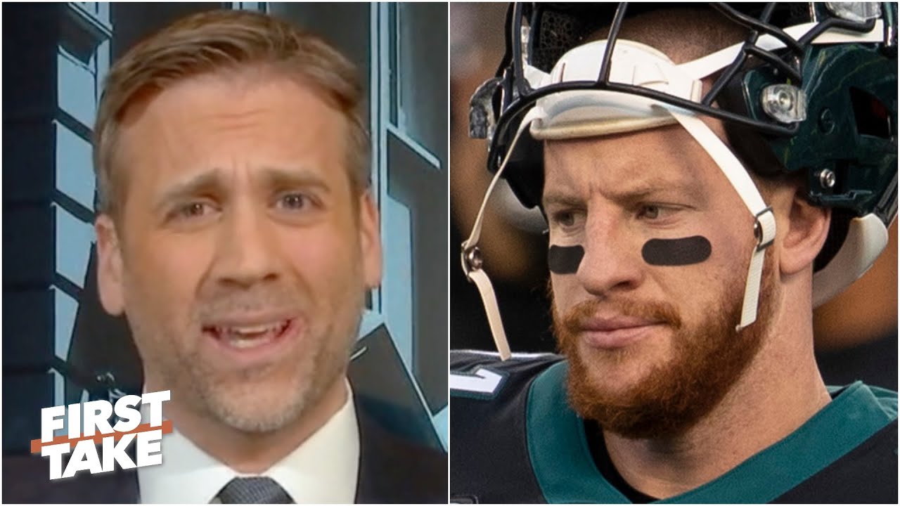 Max Kellerman rips Carson Wentz for 'pouting' about being replaced by Jalen Hurts | First Take