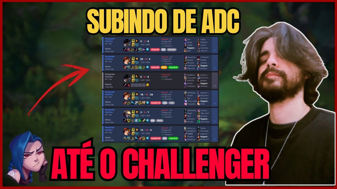 ADC é a Pior Lane pra Subir? Minhas Primeiras Partidas Mostram a Verdade