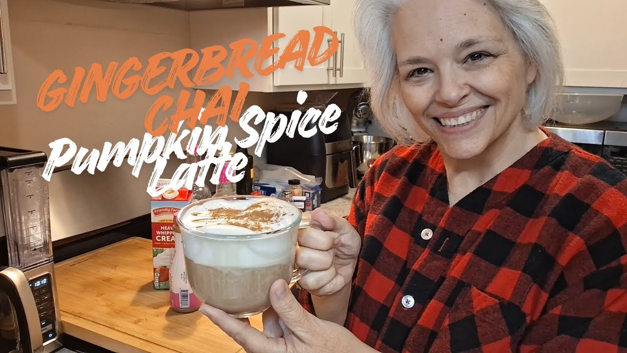 Gingerbread Chai Pumpkin Spice Latte | Cozy Holiday Coffee Recipe