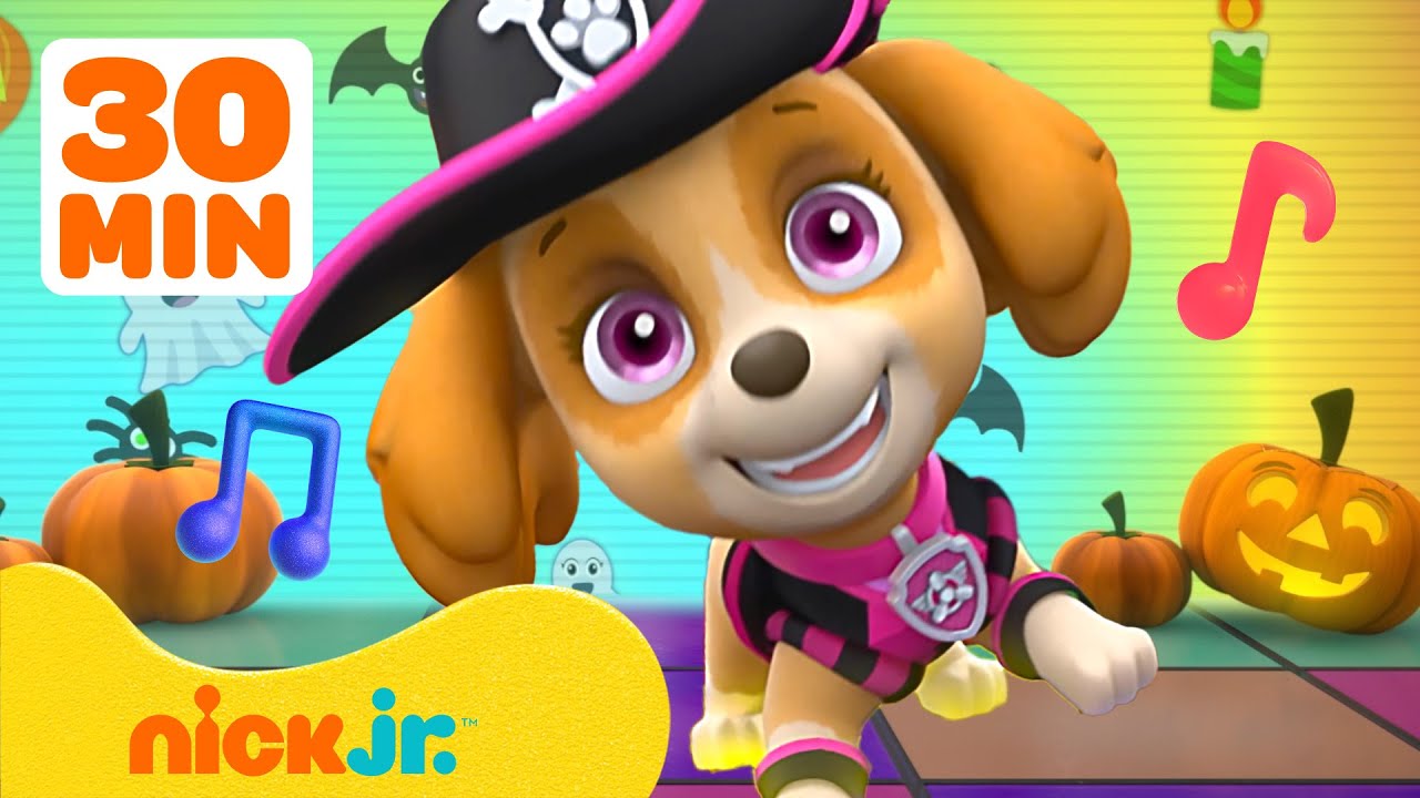 PAW Patrol Skye's HALLOWEEN Music Party! #3 🐾🎃 30 Minutes | Nick Jr. Music
