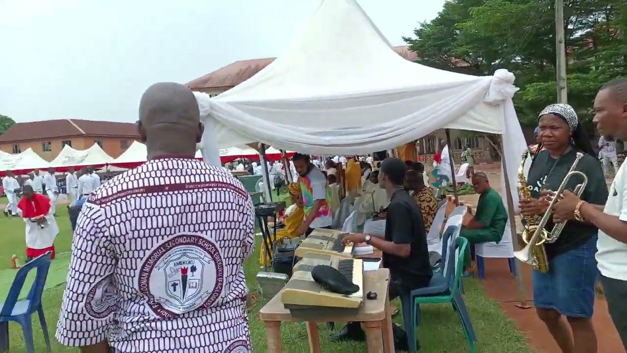 Faclomss school choir on Silver Jubilee anniversary 
