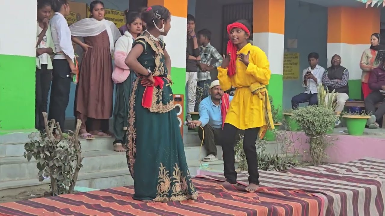 Cultural program by the students in MS Rampur Rajwa