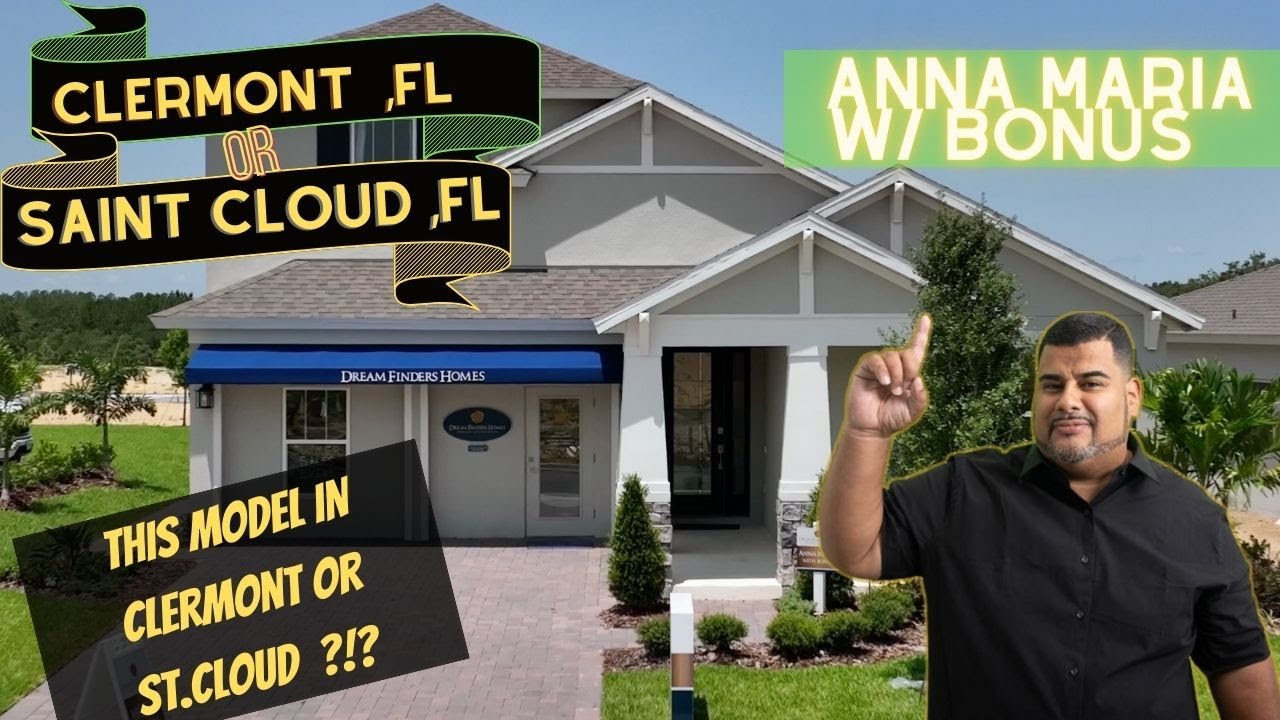New Model Home Tour | Clermont / Saint Cloud | Anna Maria w/ Bonus |Dream Finders / Hartwood Landing