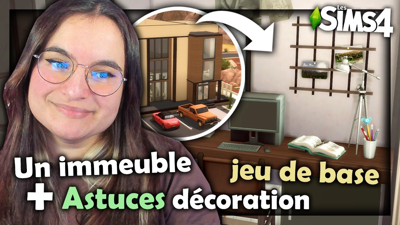 ☾ Immeuble + astuces décoration jeu de base ! 🎍 - Sims 4 ☽