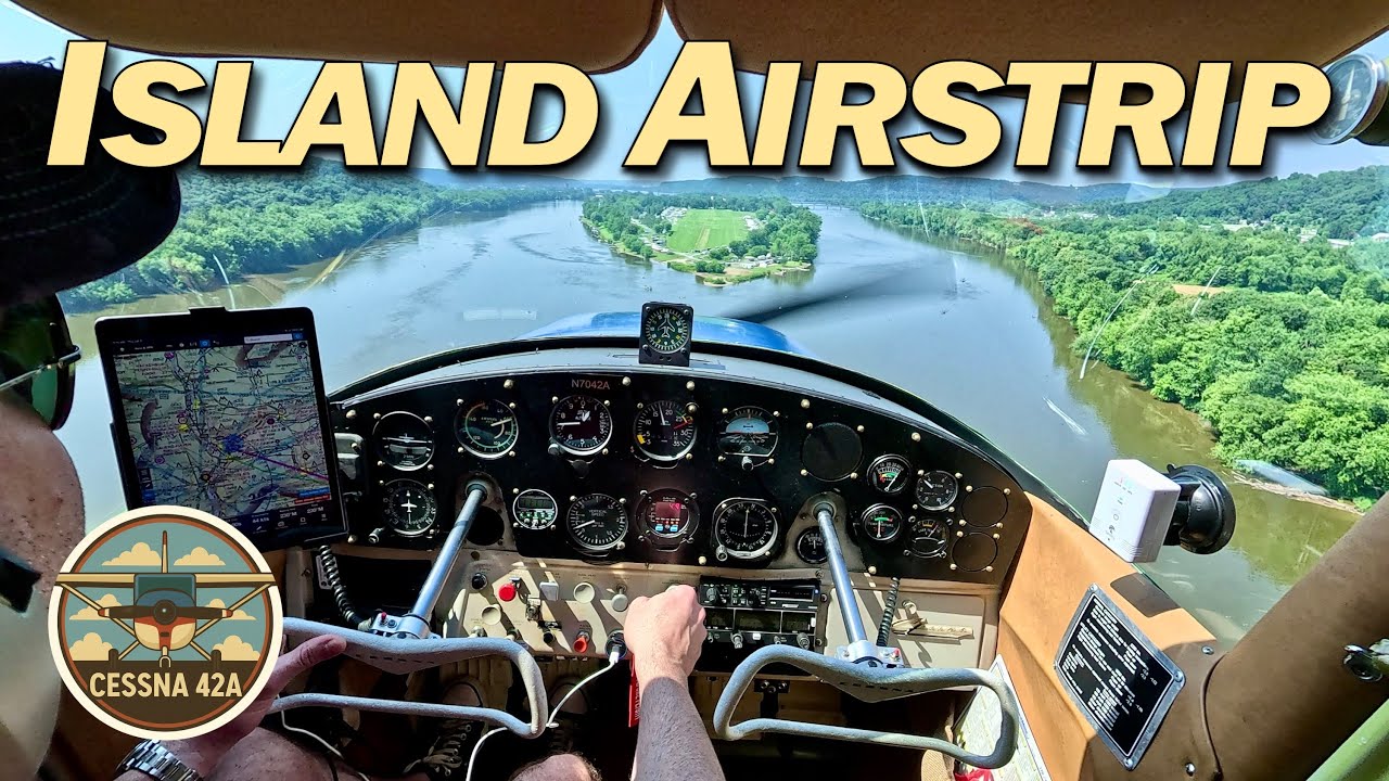 Amazing Airstrip in the Middle of a River!