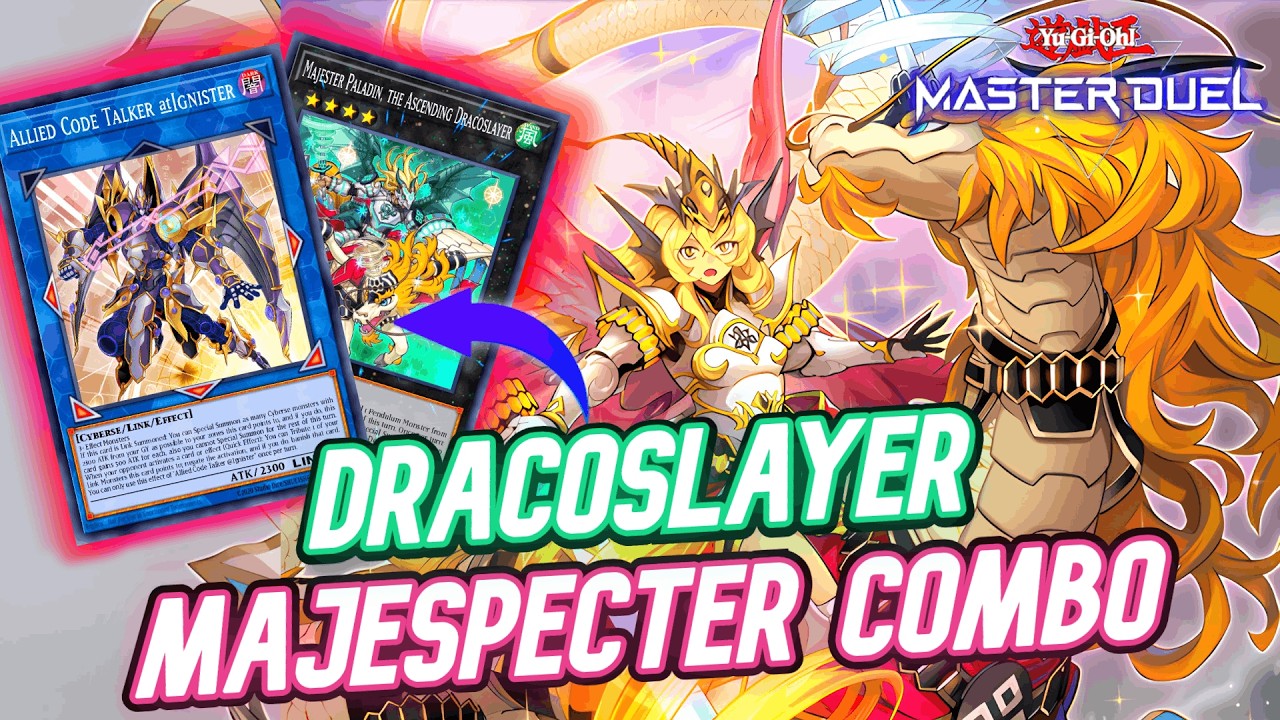 DRACOSLAYER Gameplay: INSANE Majespecter COMBO!! [Yu-Gi-Oh! Master Duel]