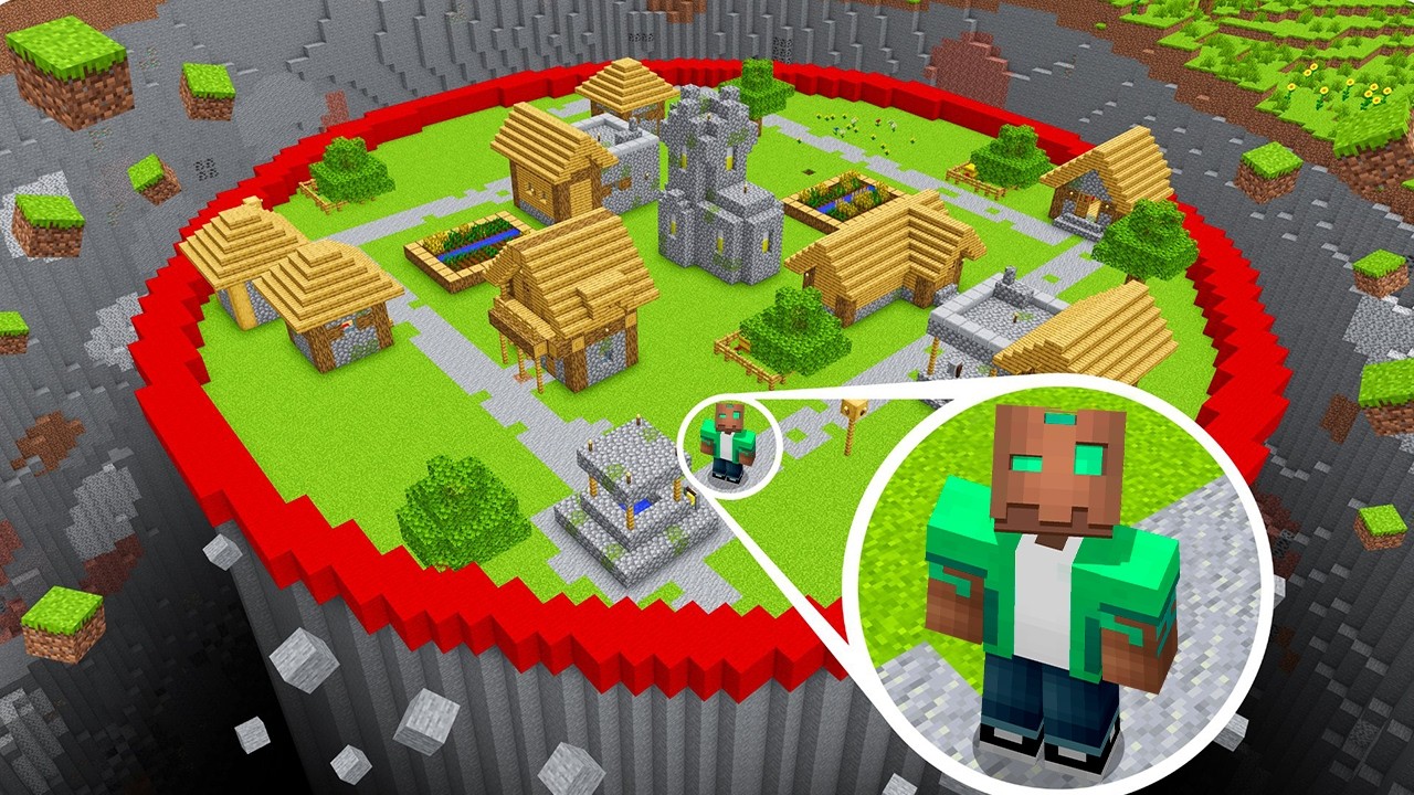 Los ALDEANOS SEPARARON la ALDEA del MUNDO en Minecraft