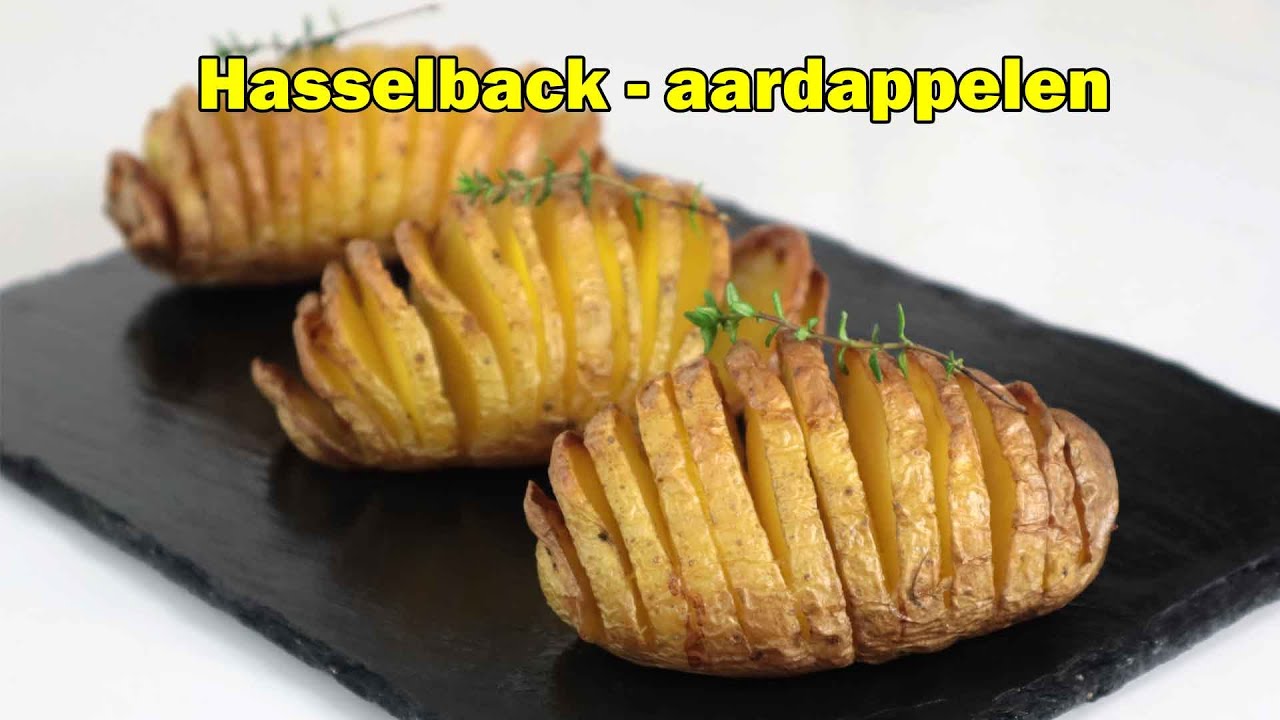 Recept hasselback aardappelen bakken in de oven.