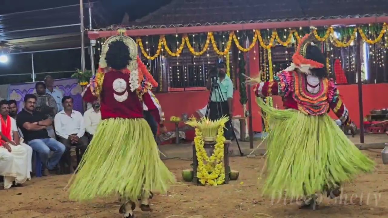 Daivaradhane, Panjurli and Haiguli kola.  ಪಂಜುರ್ಲಿ ಮತ್ತು ಹಾಯ್ಗುಳಿ ಕೋಲ. ಸಂಪಿಗೆನಗರ